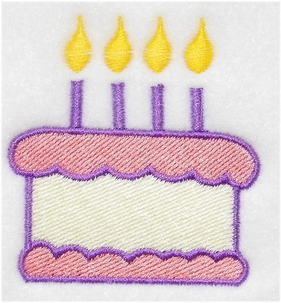 Birthday Cake Embroidery Design AnnTheGran