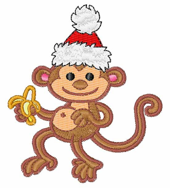 christmas monkey teddy