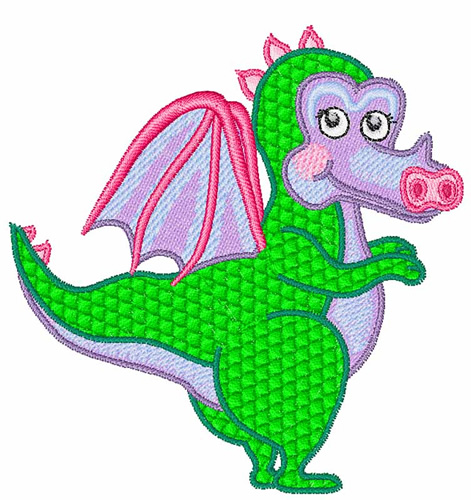 Baby Dragon Embroidery Design | AnnTheGran