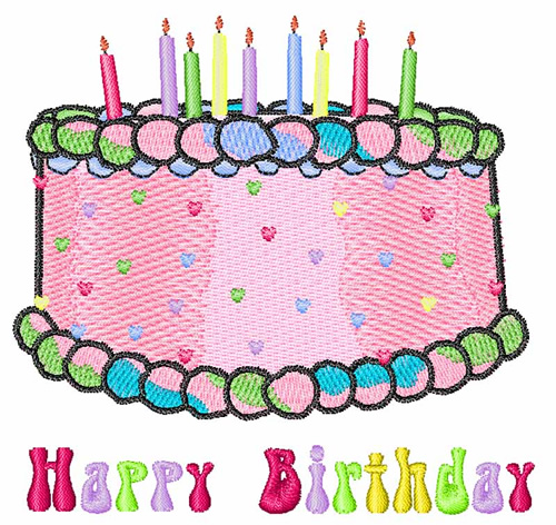 Happy birthday embroidery design  annthegran