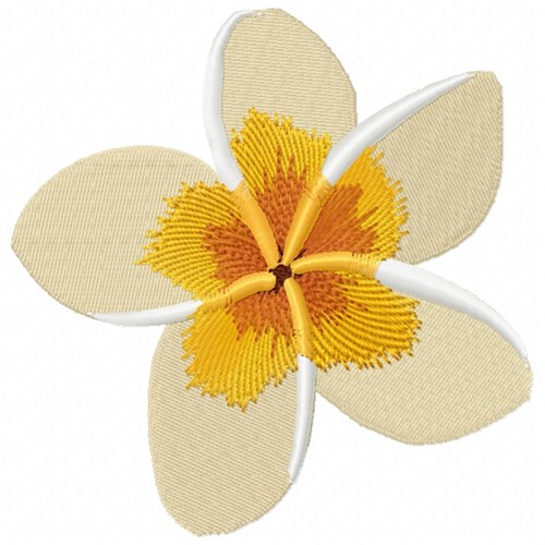 Plumeria Flower Embroidery Design AnnTheGran