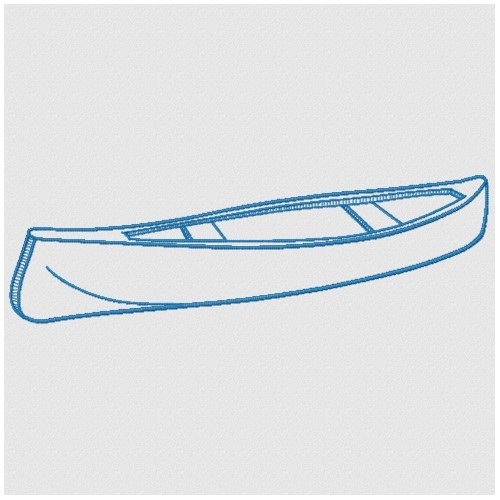 Canoe Outline Embroidery Design AnnTheGran