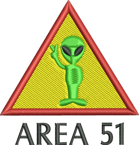 Area 51 Embroidery Design | AnnTheGran