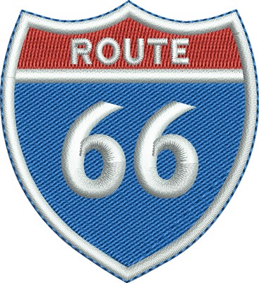Route 66 Embroidery Design | AnnTheGran