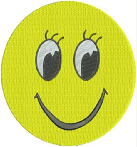 Girl Smiley Face Embroidery Design 