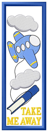 Airplane Bookmark Embroidery Design | AnnTheGran