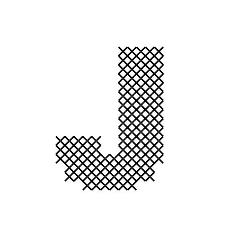 letter j old english font pixel