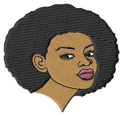 Afro Girl Embroidery Design | AnnTheGran