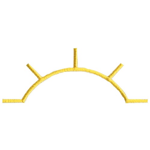 Half Sun Outline Embroidery Design | AnnTheGran