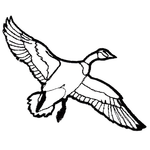 Animals Embroidery Design: Goose Outline from Grand Slam Designs