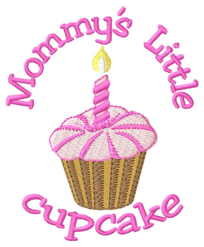 Mommys Cupcake Embroidery Design | AnnTheGran