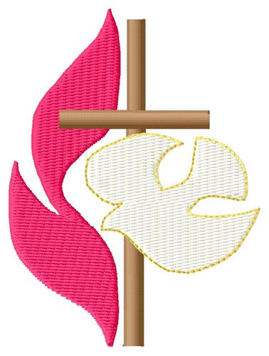 Cross, Flame and Dove Embroidery Design | AnnTheGran