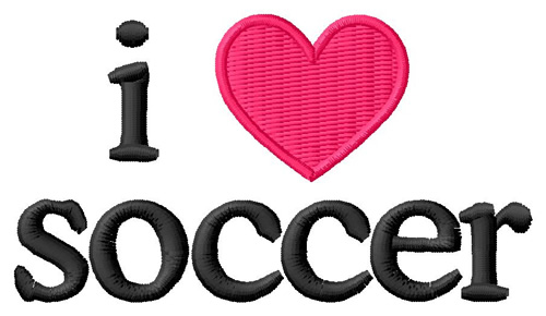 Download I Love Soccer Embroidery Design | AnnTheGran