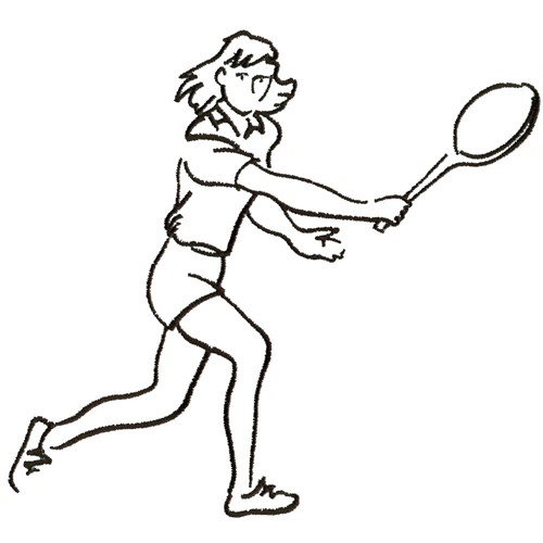Girl Tennis Player Embroidery Design Annthegran