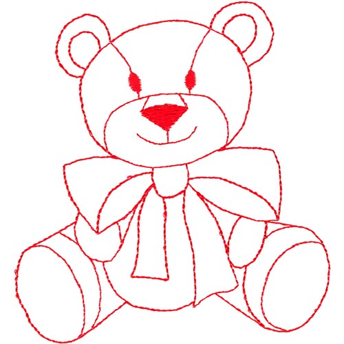 Teddy Bear Embroidery Design | AnnTheGran