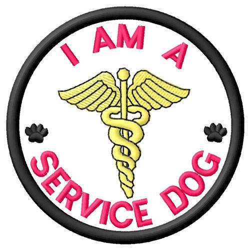 Service Dog Patch Embroidery Design AnnTheGran