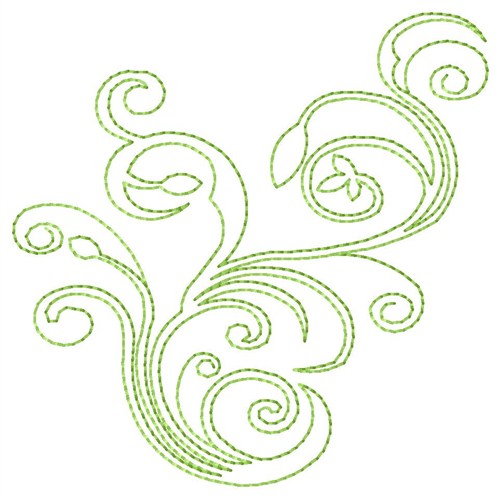 Swirly Lines Embroidery Design | AnnTheGran