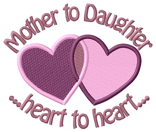 Mother To Daughter Embroidery Design | AnnTheGran