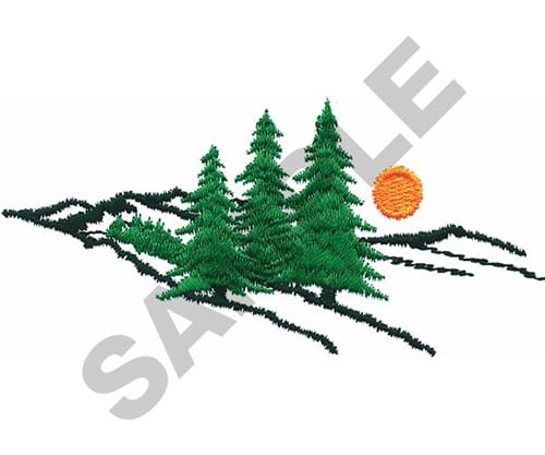 TREE & LANDSCAPE Embroidery Design | AnnTheGran