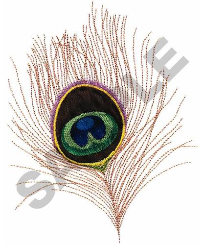 Peacock Feather Embroidery Pattern