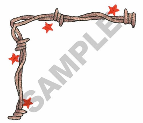 BARBED WIRE BORDER Embroidery Design | AnnTheGran