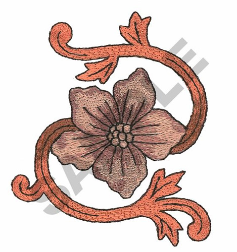 FLOWER EMBLEM Embroidery Design | AnnTheGran