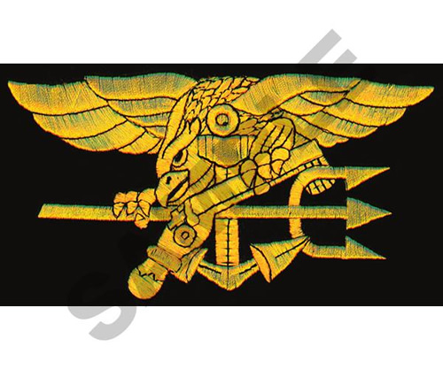 NAVY SEALS (SEWN ON BLACK) Embroidery Design | AnnTheGran