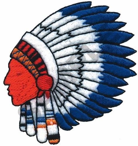 Indian Chief Embroidery Design Annthegran 4835