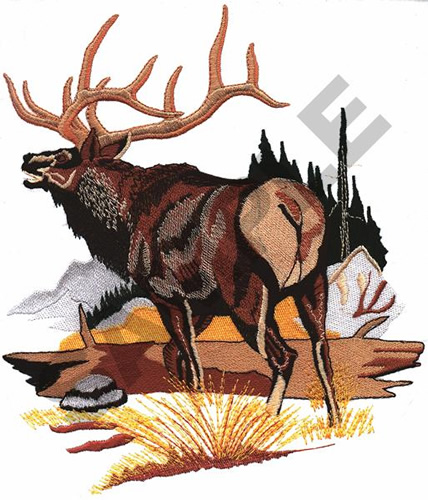 Big bull elk embroidery design  annthegran Big bull elk embroidery design  annthegran