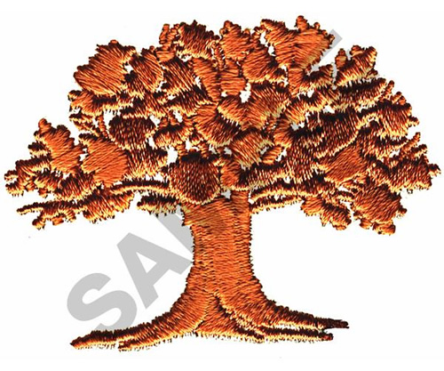 Oak tree embroidery design  annthegran