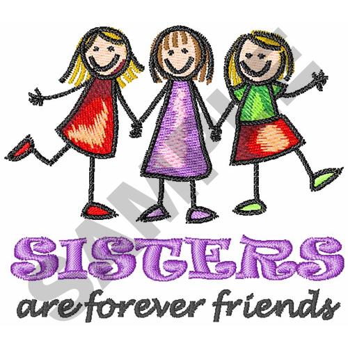 Sayings Embroidery Design: SISTERS from Great Notions