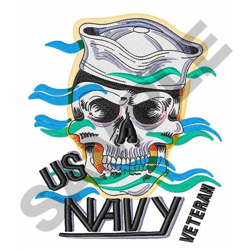 NAVY VETERAN Embroidery Design | AnnTheGran