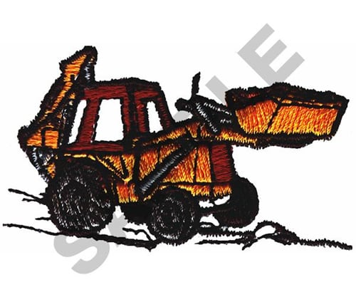 Backhoe Loader Embroidery Design Annthegran 0051