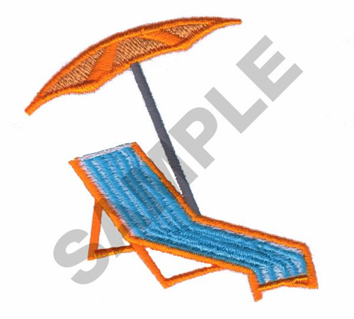 LAWN CHAIR W/UMBRELLA Embroidery Design | AnnTheGran