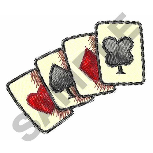 PLAYING CARDS Embroidery Design AnnTheGran
