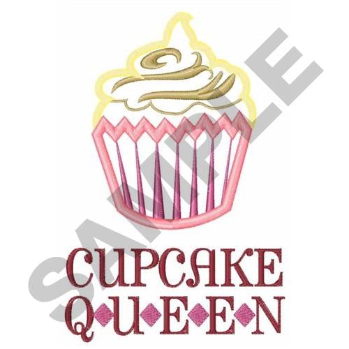 Cupcake Queen Applique Embroidery Design Annthegran