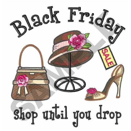 BLACK FRIDAY Embroidery Design AnnTheGran