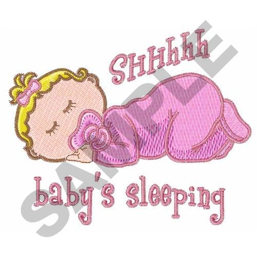 SHHH BABY SLEEPING Embroidery Design | AnnTheGran