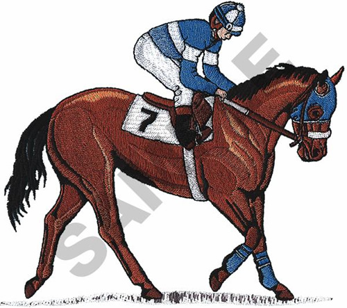 Racehorse and jockey embroidery design  annthegran Racehorse and jockey embroidery design  annthegran