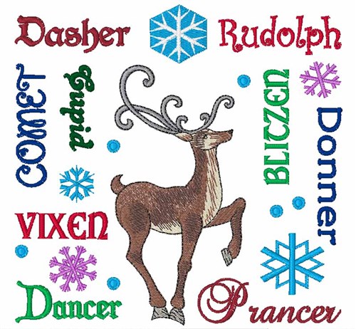 reindeer name tag