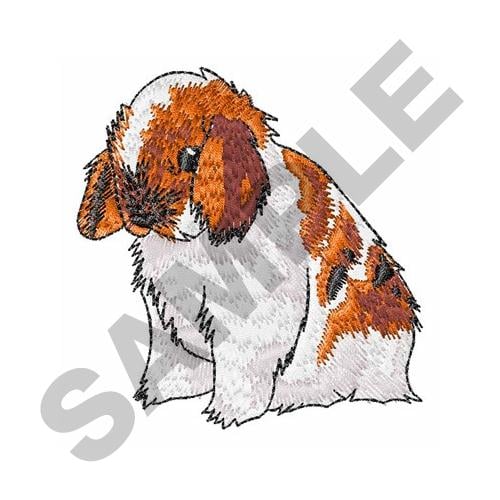 HOLLAND LOP EAR RABBIT Embroidery Design | AnnTheGran