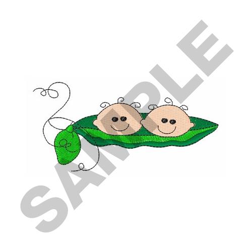 PEAS IN A POD Embroidery Design AnnTheGran