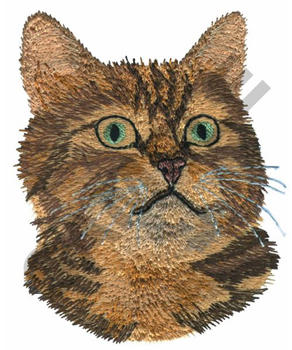 CAT HEAD Embroidery Design | AnnTheGran