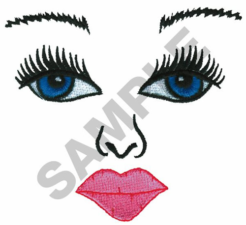 DOLL FACE Embroidery Design | AnnTheGran