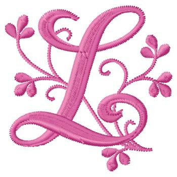 tattoo letter a designs Monogram  L Design Embroidery AnnTheGran