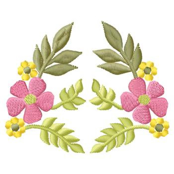 Floral Border Embroidery Design 