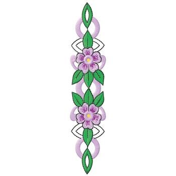 African Violet Border Embroidery Design | AnnTheGran