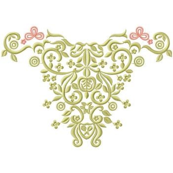 Floral Scroll Work Embroidery Design | AnnTheGran