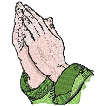 Praying Hands Embroidery Design | AnnTheGran