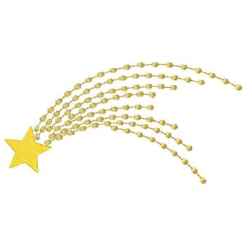 Shooting Star Embroidery Design | AnnTheGran